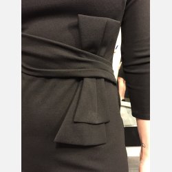 FERY Sort midi kjole