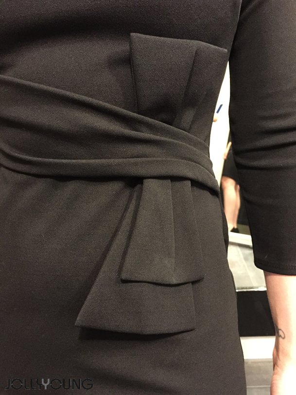 FERY Sort midi kjole