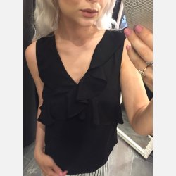 LANI Sort top med flse