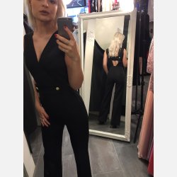 STNA Sort buksedragt