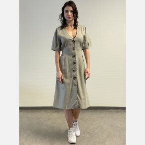 SOSAN Gr kjole med knapper