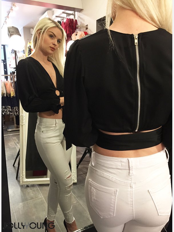 TALA Sort crop top