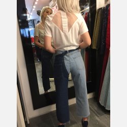 ELVIRA Tofarvet jeans bukser