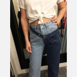 ELVIRA Tofarvet jeans bukser