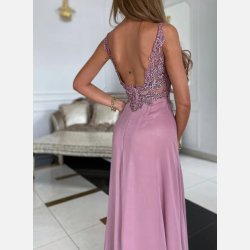 TESLA Maxi kjole i lyng farve