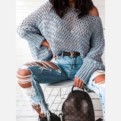 VANESSA Jeans bukser med slids og huller