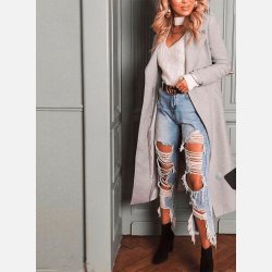 VANESSA Jeans bukser med slids og huller