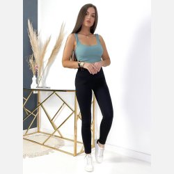 FREYA PANTS SORT (ANTI-CELLULITE) - LEGGINGS MED PUSH-UP