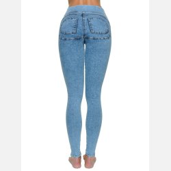 FREYA PANTS DENIM - PUSH-UP DENIM PANTS MED STRETCH