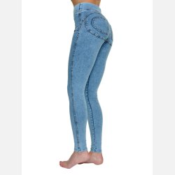 FREYA PANTS DENIM - PUSH-UP DENIM PANTS MED STRETCH