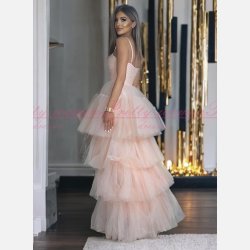 WEDDING-Pudrefarvet Fest-og Brudekjole: Elegance til Srlige Begivenheder