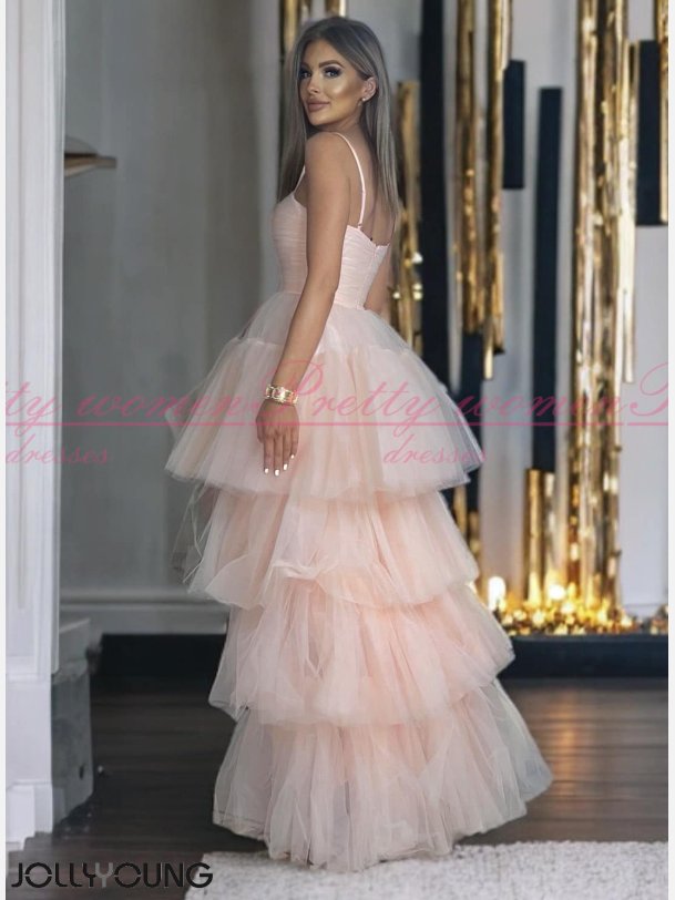 WEDDING-Pudrefarvet Fest-og Brudekjole: Elegance til Srlige Begivenheder