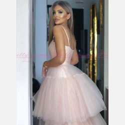 WEDDING-Pudrefarvet Fest-og Brudekjole: Elegance til Srlige Begivenheder