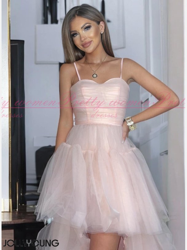 WEDDING-Pudrefarvet Fest-og Brudekjole: Elegance til Srlige Begivenheder